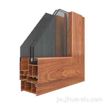 Profil Extrusion Jendela Aluminium kanggo Sunroom